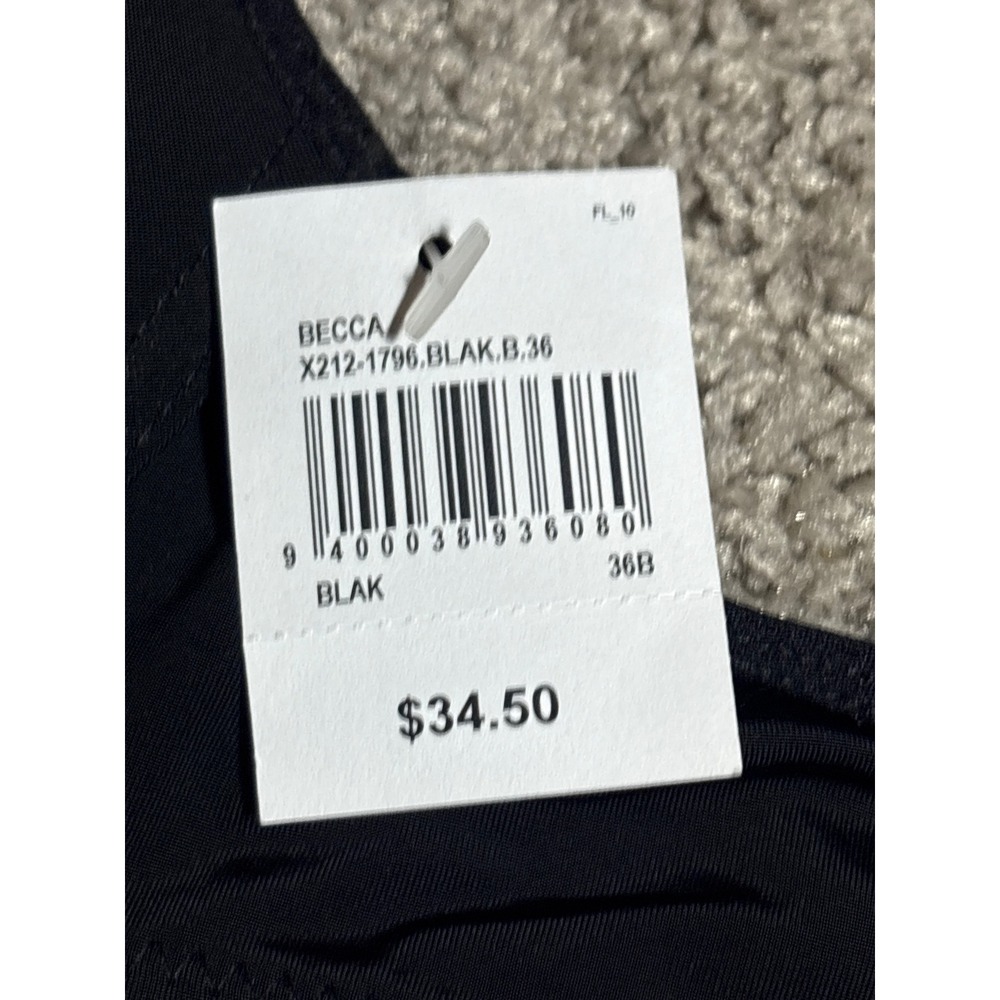 Fredericks of Hollywood Becca Push Up Bra Black Strappy Racerback 36B X212-1796 - Picture 3 of 6